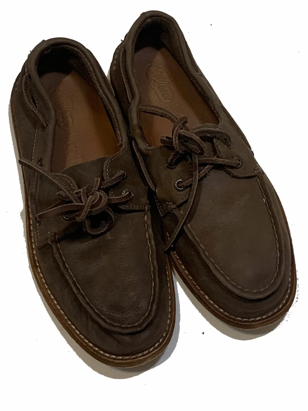 Sperry + colbo Dark Brown Leather Boat Shoes